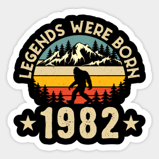 Bigfoot, Legends were born in 1982 Sticker